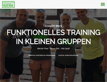 Tablet Screenshot of crossfitwerk.de